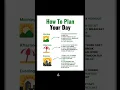 How to plan your day