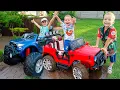 Download Lagu Melissa and Arthur have fun with toy cars - Funny videos for kids