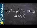 How to write the equation of the tangent line with implicit differentiation