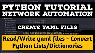 Python Tutorial How to read and Write YAML files in Python - Convert list or dictionaries to YAML