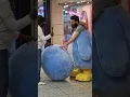 Miniso Penguin Mascot Penpen in London at Ealing Broadway Shopping Mall UK