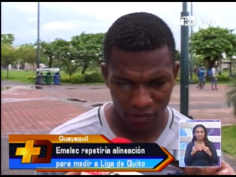 Emelec repetiría alineación par amedir a Liga de Quito