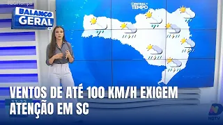 Central do Tempo – Previsão indica ventos fortes e temperaturas próximas a 30°C no litoral de SC