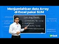 Summing Excel Array Data Using SUM