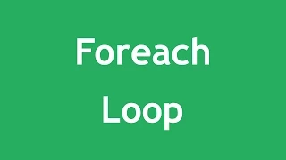 Learn PHP 5 In Arabic - Foreach Loop