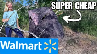 I bought WALMART s cheapest HUNTING BLIND