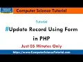 update records in mysql database using php