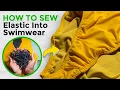 How To Sew Elastic On Swimwear or Leotards DIY Swimsuit Making sewquaint