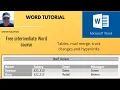 Free Microsoft Word course Intermediate Word course