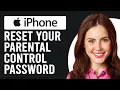 How To Reset Parental Control Password On iPhone How To Change Parental Control Password On iPhone