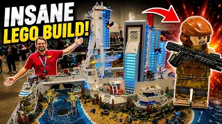 23 People Build Huge LEGO Halo: Reach New Alexandria City