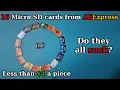 16 Micro SD Cards bought from AliExpress for less than 4 each Do they Suck
