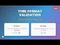 Time Format Validation with Regex 12-Hour 24-Hour Patterns Explained