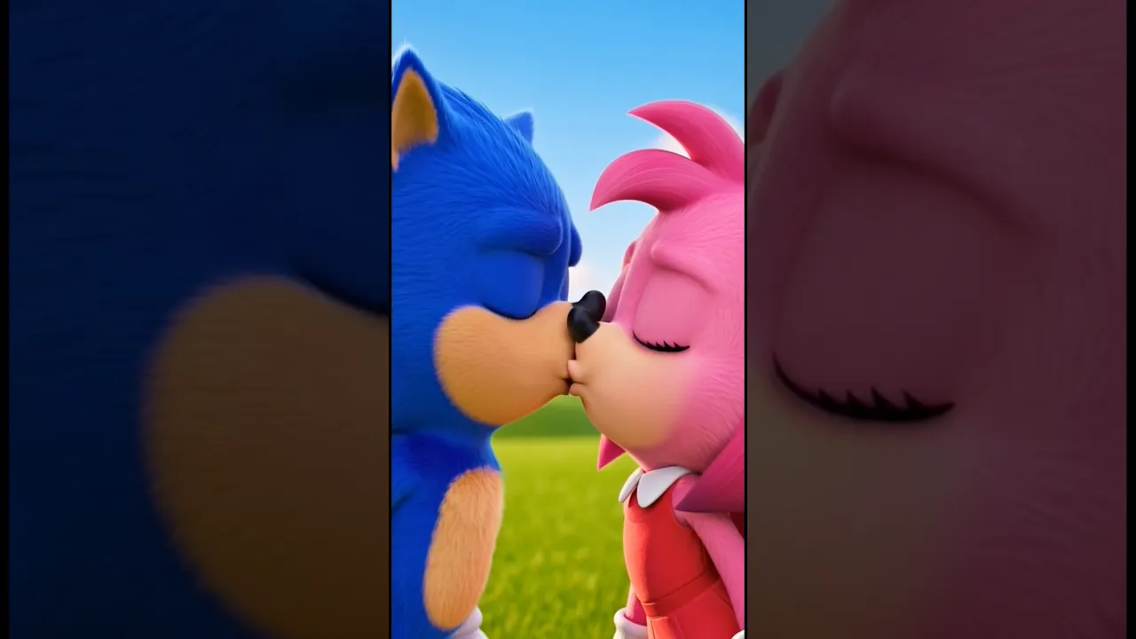 SONIC besa a AMY ROSE ❤️