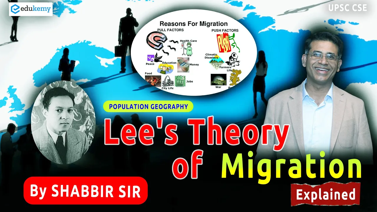 Lee's Theory of Migration: Explained | Shabbir Sir | Edukemy IAS #geographyoptional #upsc #ias