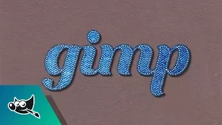 [Youtube thumbnail] Denim text made in GIMP.