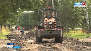 В Октябрьском округе Омска начали благоустраивать Восточную рощу