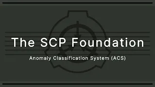 SCP Foundation Anomaly Classification System ACS