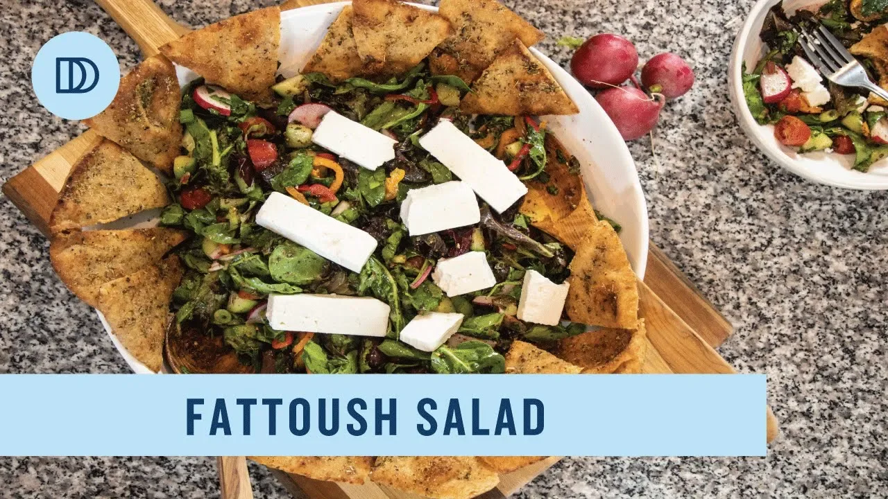 Greek Style Fattoush Salad
