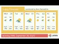 Weather in Londonderry New Hampshire - Monday Sep 29 2025