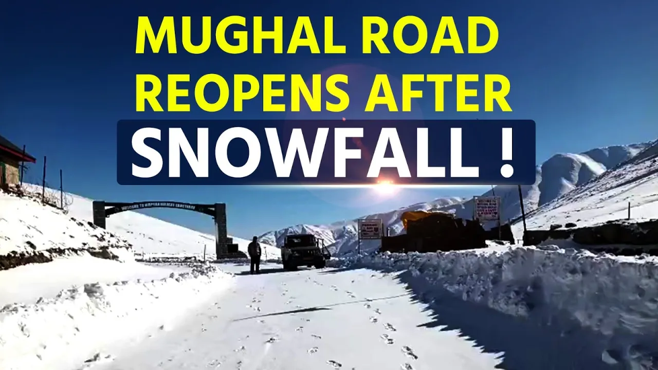 Fresh Snowfall Hits Shopian Plains | Mughal Road Cleared | Srinagar Weather Update