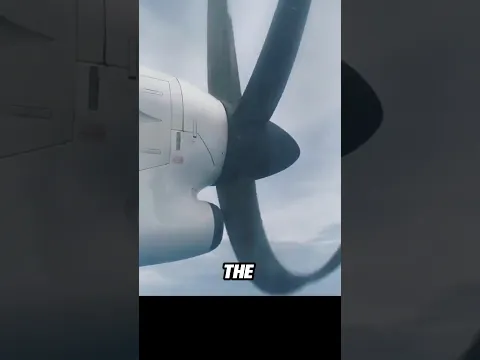 Why Do Airplane Propellers Look Like They're NOT Spinning? 🤯 #shorts