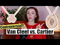 Van Cleef Frivole Diamond vs Cartier Love Diamond Pave Necklace Pendant