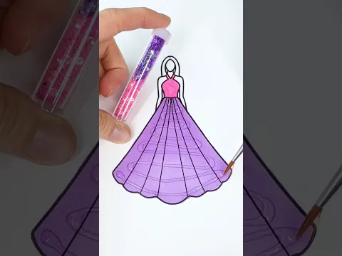 Purple Pink Princess 💜💖✨ #glitter #glitterdress #colorfulcreativekids #princess #pink #color