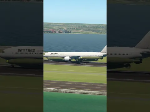 A dangerous landing with a bomb. (Simulation) #aviation