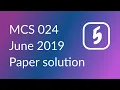 Differences mentioned in description MCA MCS 024 Jun 19 paper solution PART 5