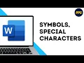 How to Insert Symbols Special Characters in Microsoft Word