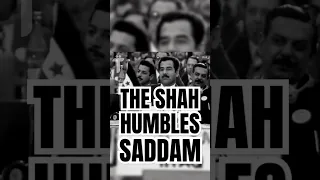 صدام حسین توسط شاه ایران تحقیر می شود 