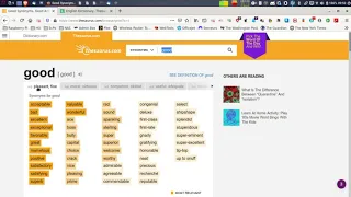 Tutorial How to use thesaurus com