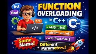 Function Overloading in C Same Function Name with Different Parameters C Tutorial
