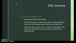 Purdue OWL Citing Sources