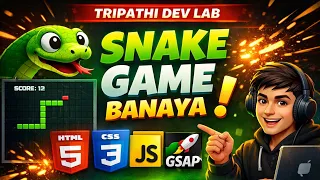 Build the Classic Snake Game with HTML CSS JavaScript Beginner JavaScript Project