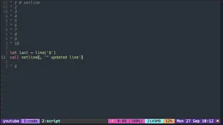 Vimscript Tutorial Buffer replace lines in the current buffer