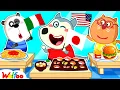 We Ate Food from Every Country Challenge - Would You Dare to Try? | Wolfoo Channel | Kids Cartoon