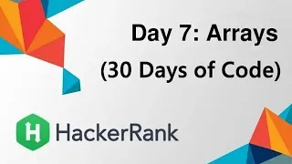 HackerRank Day 7 Arrays Java Solution