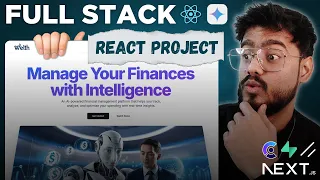 Full Stack React Project AI Finance Platform - Next JS Tailwind Gemini AI Prisma Shadcn UI