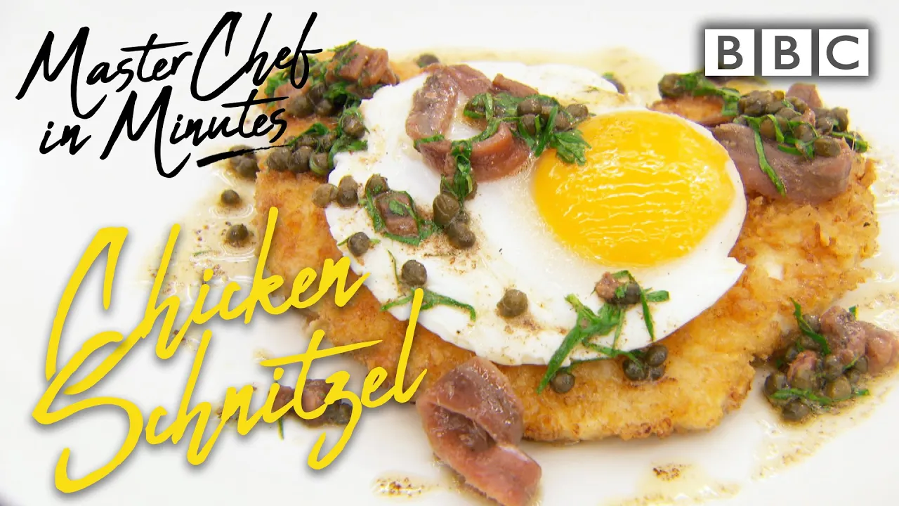 Pork, chicken or Veal Schnitzel with lemon garlic butter sauce