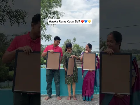 Aapka Rang Kaun Sa? ❤️💙💛 | 3 Devotional Paintings 🙏🎨 #shorts