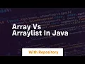 array vs arraylist in java