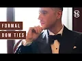 Formal Bow Ties Guide Butterfly Diamond Straight-End Modified Butterfly