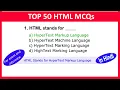 Top 50 HTML MCQs HTML MCQs Questions and Answers