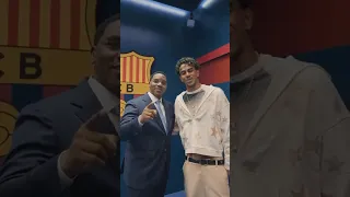 TAZAMA WAZIRI MAKONDA ALIPOKUTANA NA WACHEZAJI WA BARCELONA