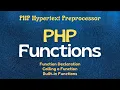 PHP Functions Function Declaration Calling a Function Part-1 Chapter 5 XII STD CA