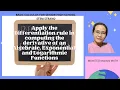 Differentiation Rule of an Algeraic Exponential and Logarithmic Functions MAmiTEO teaches MATH