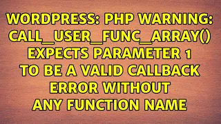 PHP Warning call - user