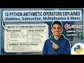10 Python Arithmetic Operators Explained Addition Subtraction More Udemy Paid Courses